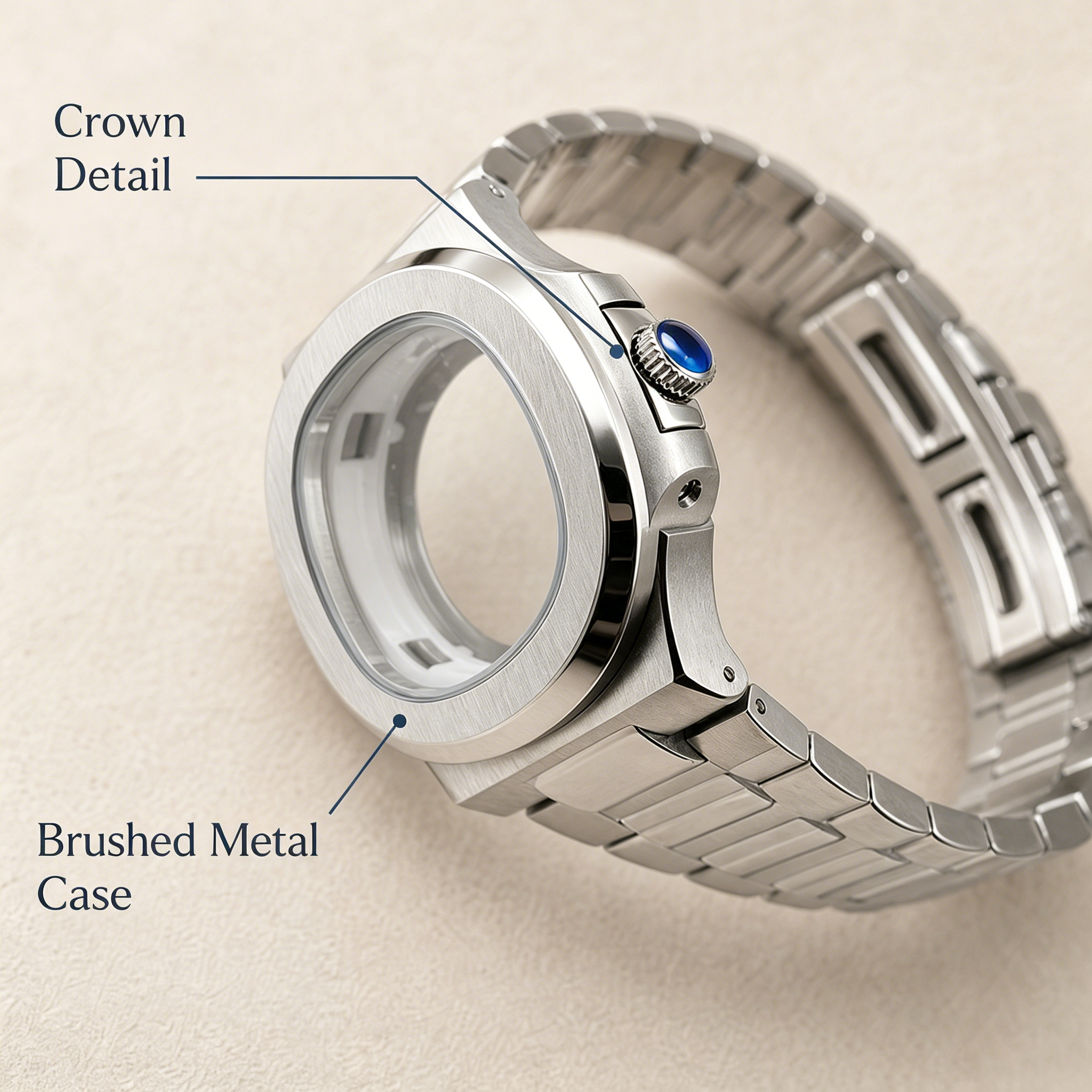 Butterfly Clasp Deployant - 40mm Nautilus Watch Case Mod Kit
