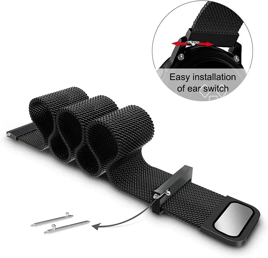 22mm 20mm Mesh Loop For Garmin - Milanese Loop Magnetic incelemesi ve fiyatı