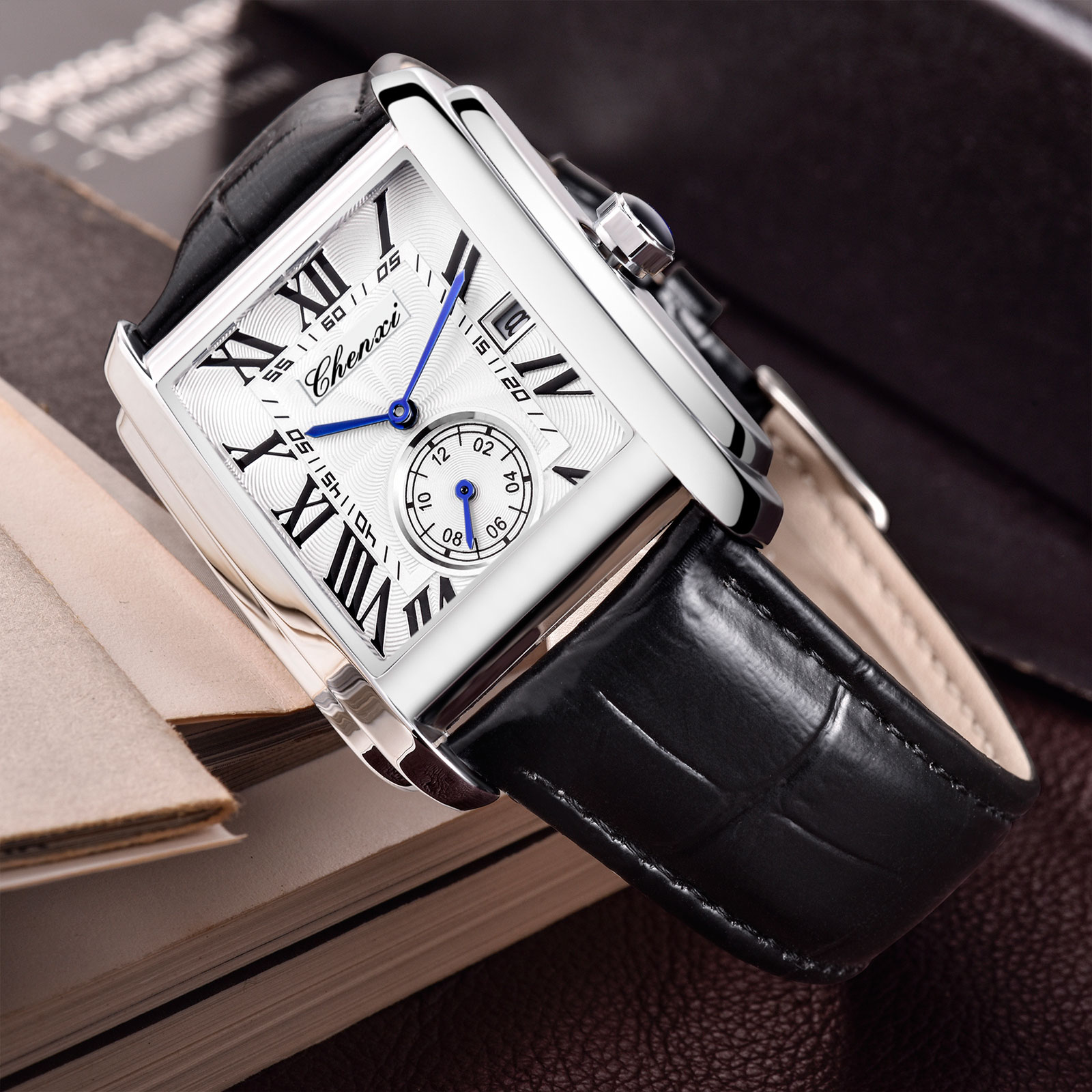 Chenxi 8216 New Fashion Boy Cl - Leather Watch Band Men incelemesi ve fiyatı