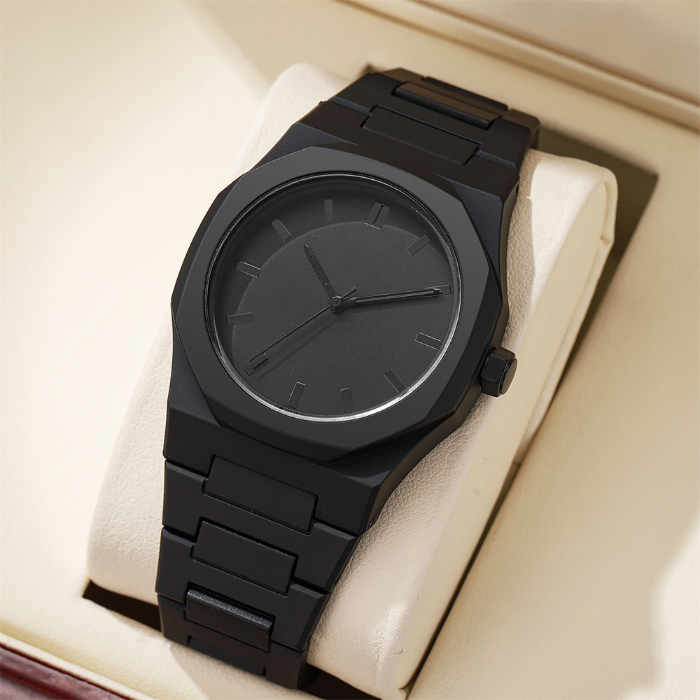 Men's Fashion Simple Black Lar - Butterfly Clasp Deployant incelemesi ve fiyatı