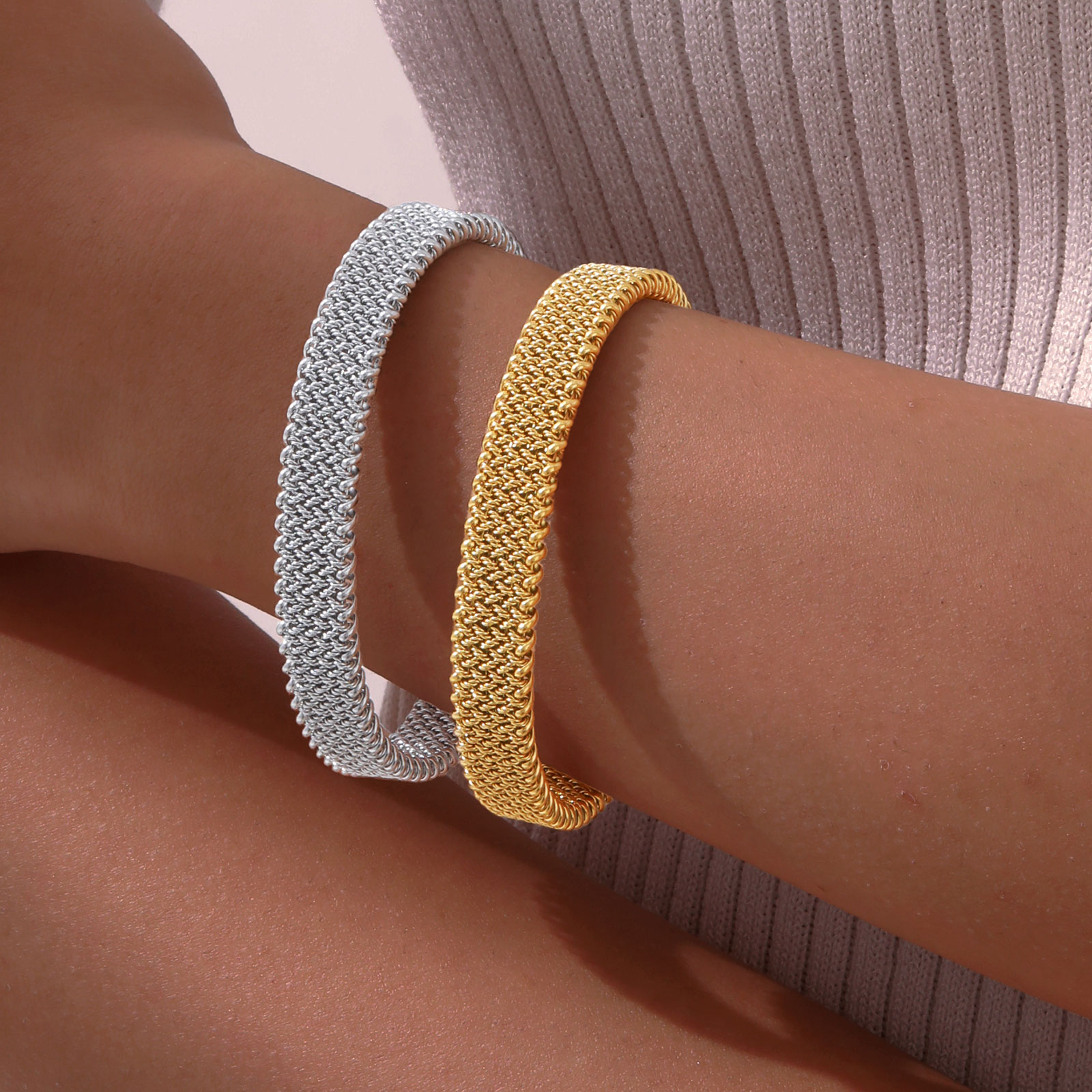 10mm Braided Stretch Strap Ope - Mesh Strap Metal incelemesi ve fiyatı