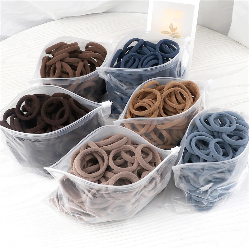 50PCS/Set Women Girls Basic Ha - Silicone Band Women incelemesi ve fiyatı