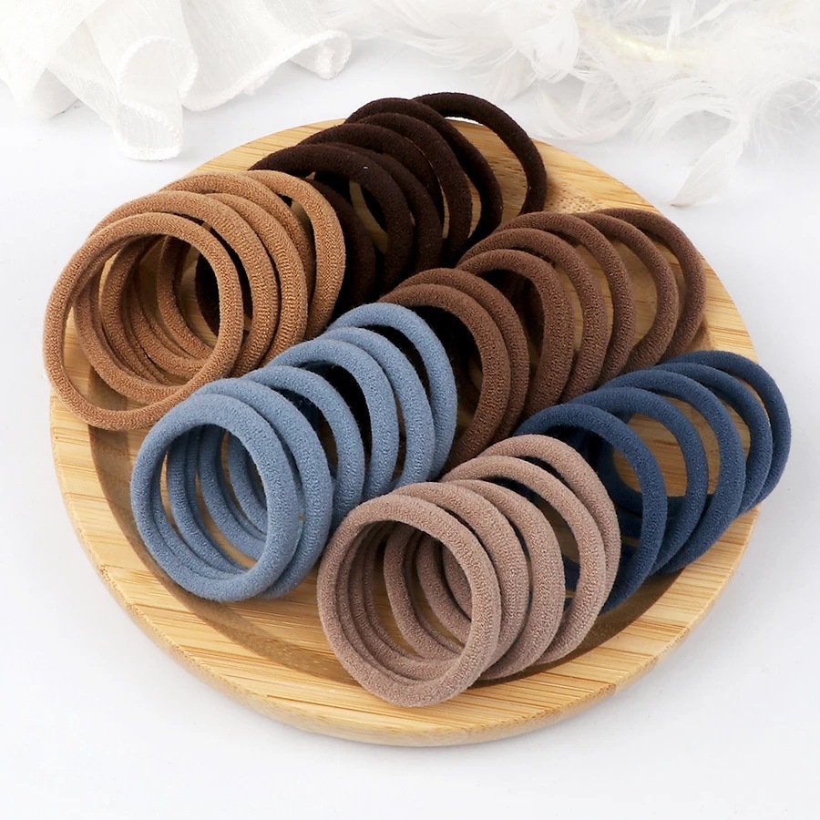 50PCS/Set Women Girls Basic Ha - Silicone Band Women incelemesi ve fiyatı