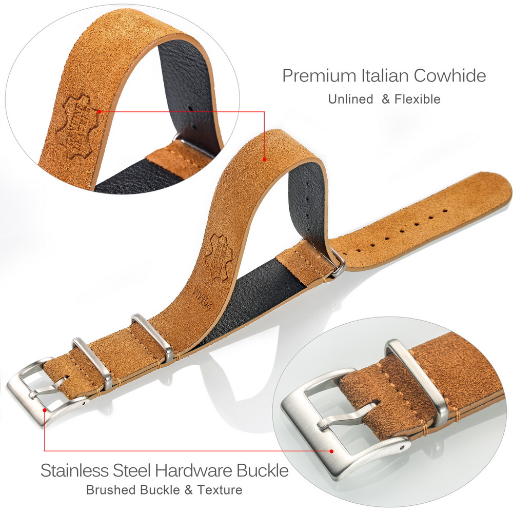 HEMSUT Genuine Leather Watch B - Tropic Strap Vintage incelemesi ve fiyatı