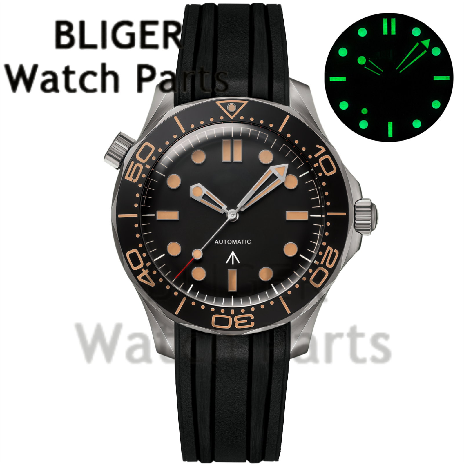 Customizable DIY 41mm Titanium - Stainless Bracelet Diver incelemesi ve fiyatı