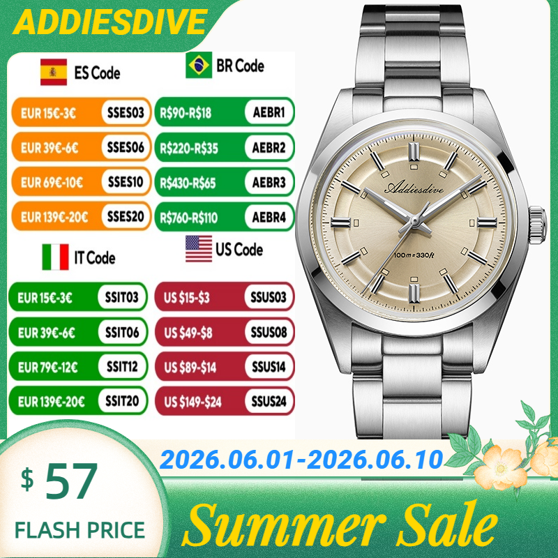 ADDIESDIVE Super Luminous Japa - Stainless Bracelet Diver incelemesi ve fiyatı