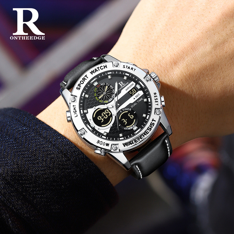 Fashion Men’s Big Face Quartz  - Leather Watch Band Men incelemesi ve fiyatı