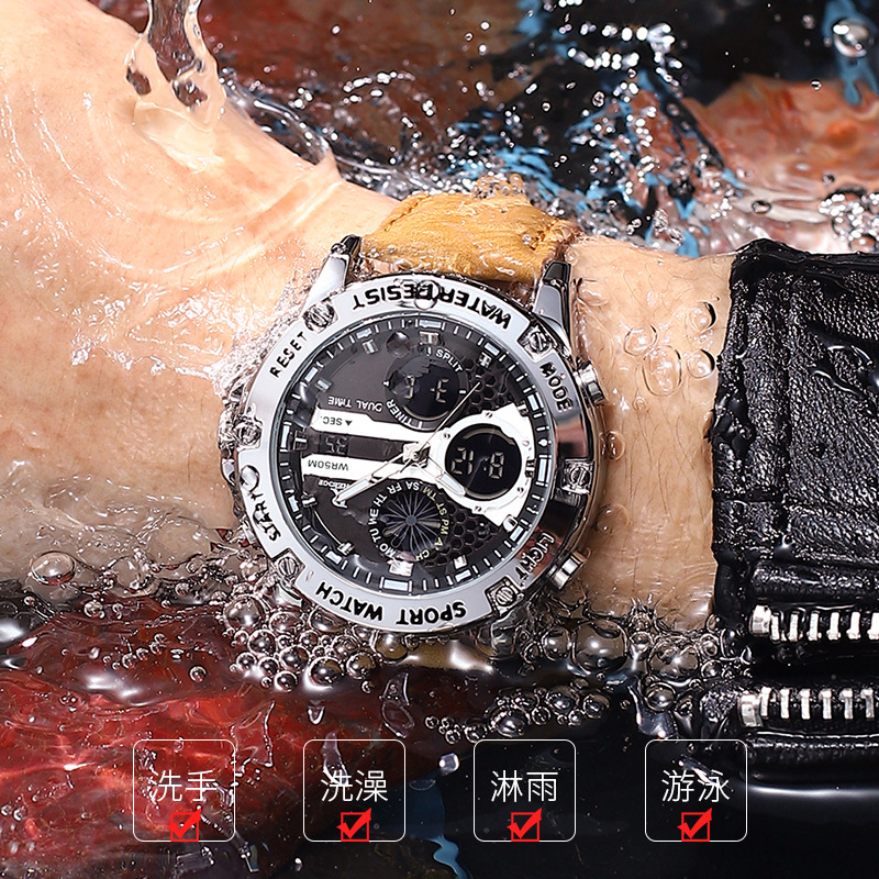 Fashion Men’s Big Face Quartz  - Leather Watch Band Men incelemesi ve fiyatı