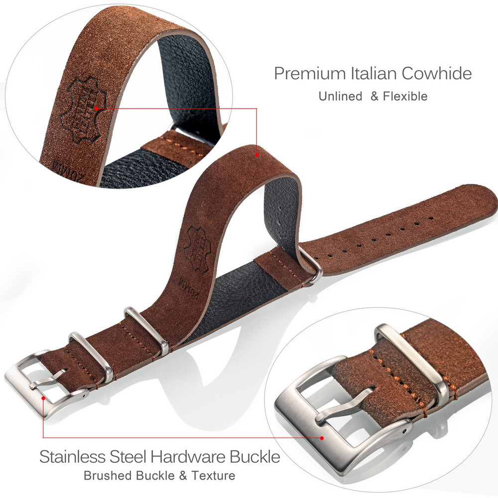 HEMSUT Genuine Leather Watch B - Tropic Strap Vintage incelemesi ve fiyatı