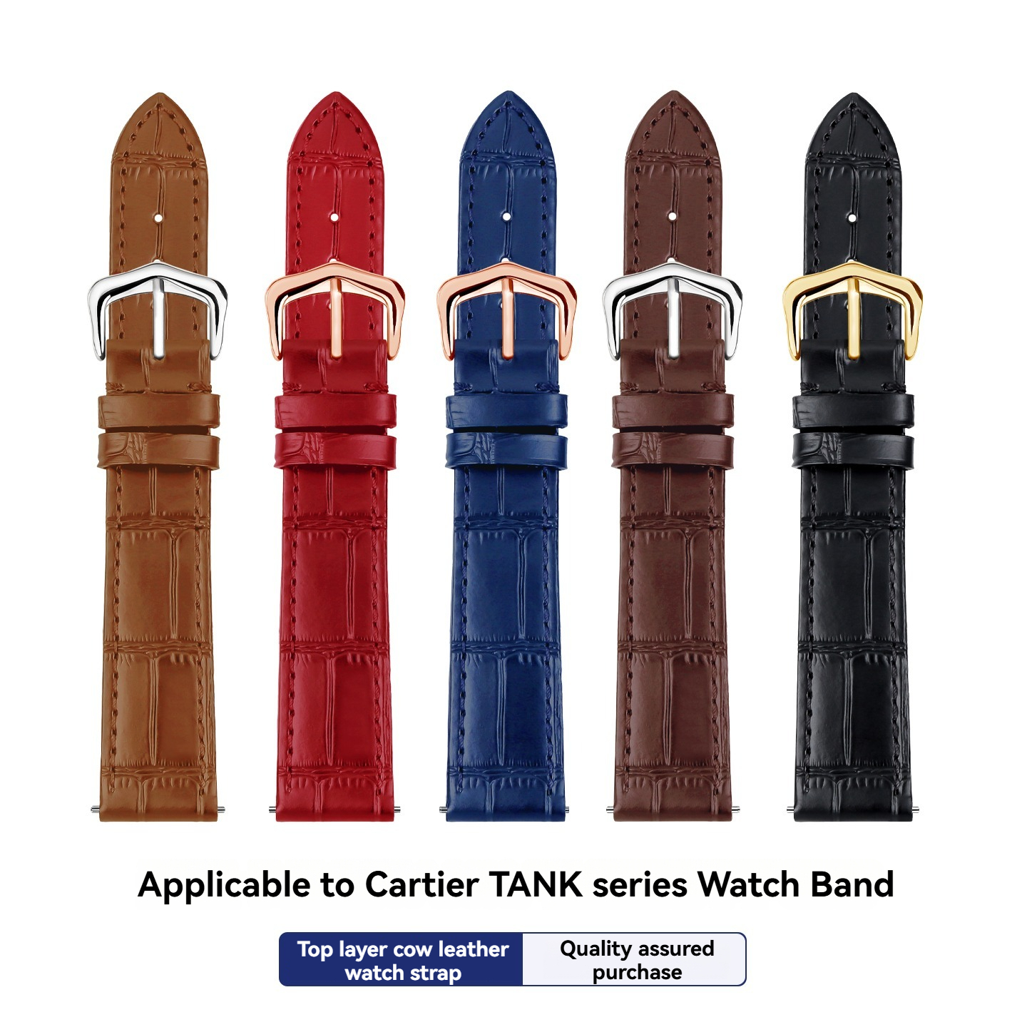 15mm 17mm 18mm 20mm Genuine Le - Leather Strap Quick Release incelemesi ve fiyatı
