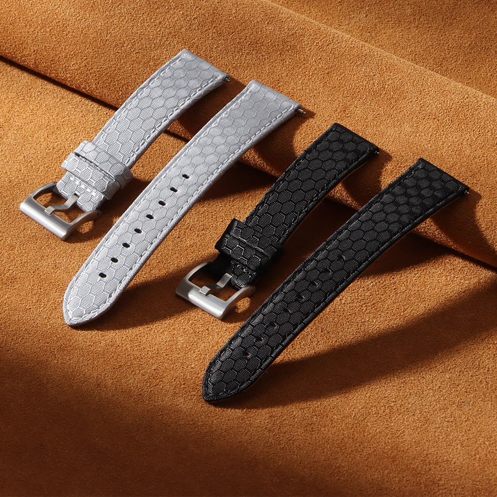20mm 22mm Smooth Genuine Nylon - Perlon Strap Woven incelemesi ve fiyatı