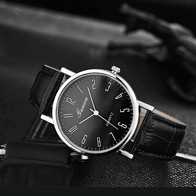 Men's Watch Fashion Arabic Qua - Leather Watch Band Men incelemesi ve fiyatı