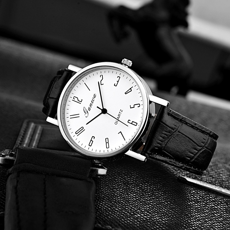Men's Watch Fashion Arabic Qua - Leather Watch Band Men incelemesi ve fiyatı