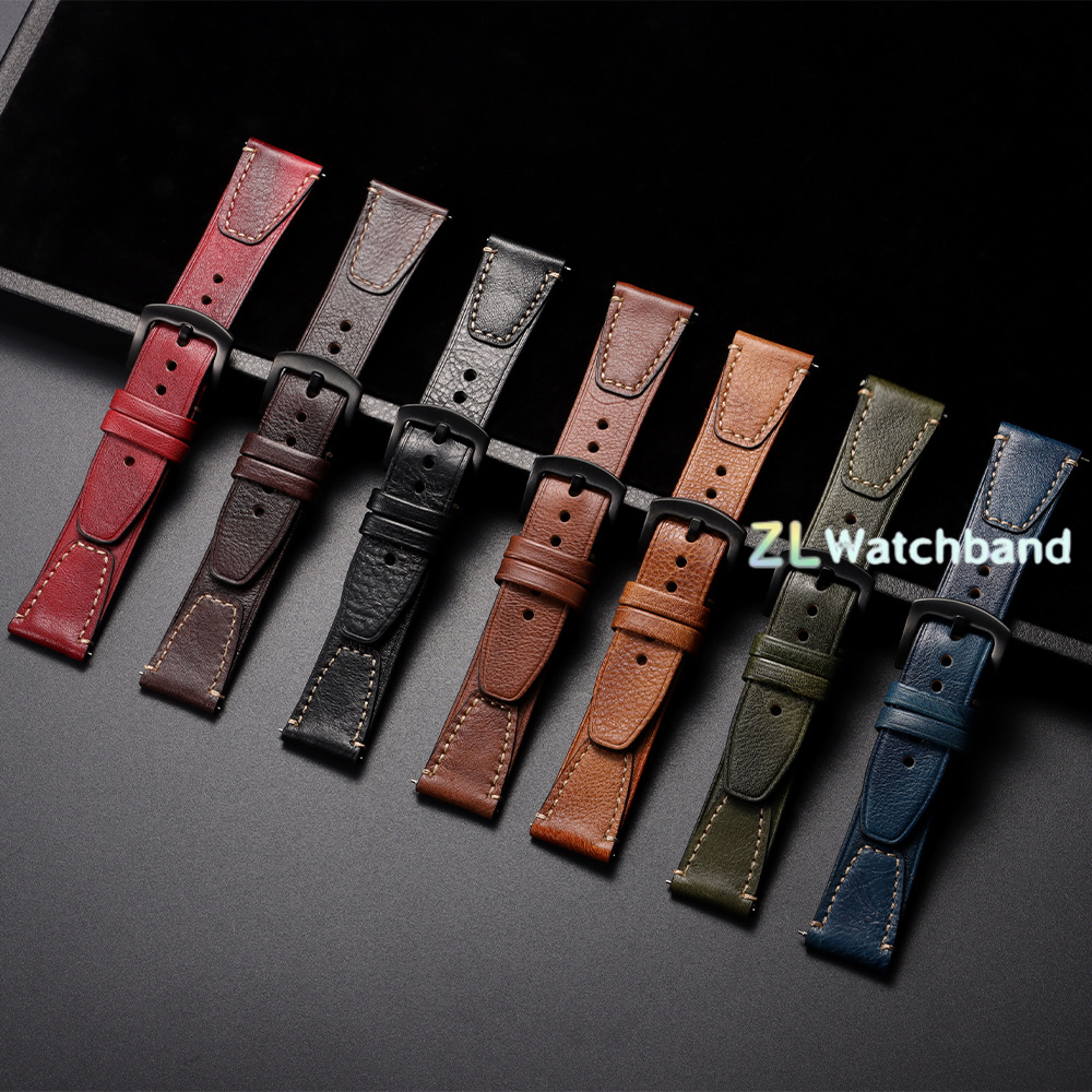 Genuine Vintage Leather Watch  - Leather Strap Quick Release incelemesi ve fiyatı