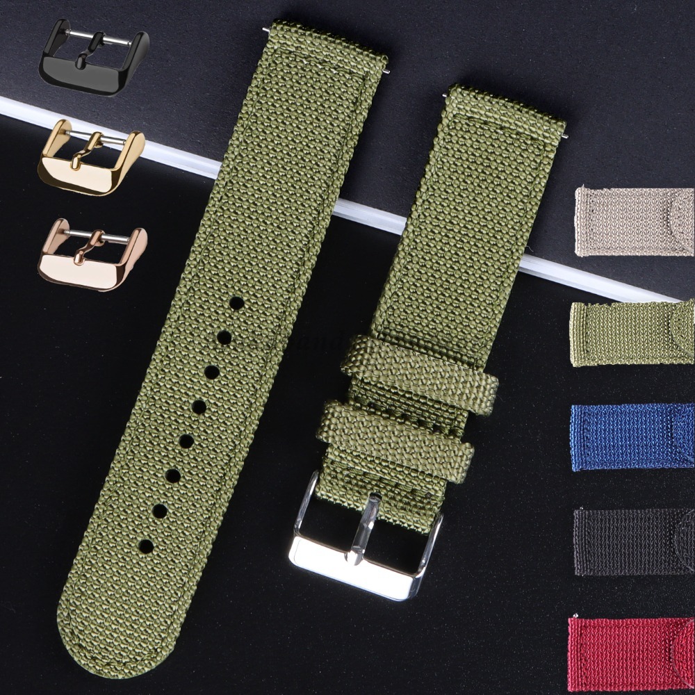 18 20 22 24mm Nylon Canvas Str - Nato Strap Nylon incelemesi ve fiyatı