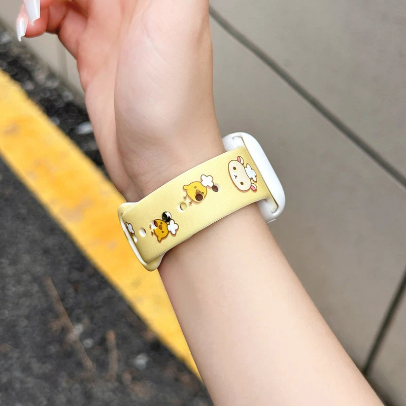 Cute Rilakkuma Print Silicone  - Silicone Band Women incelemesi ve fiyatı