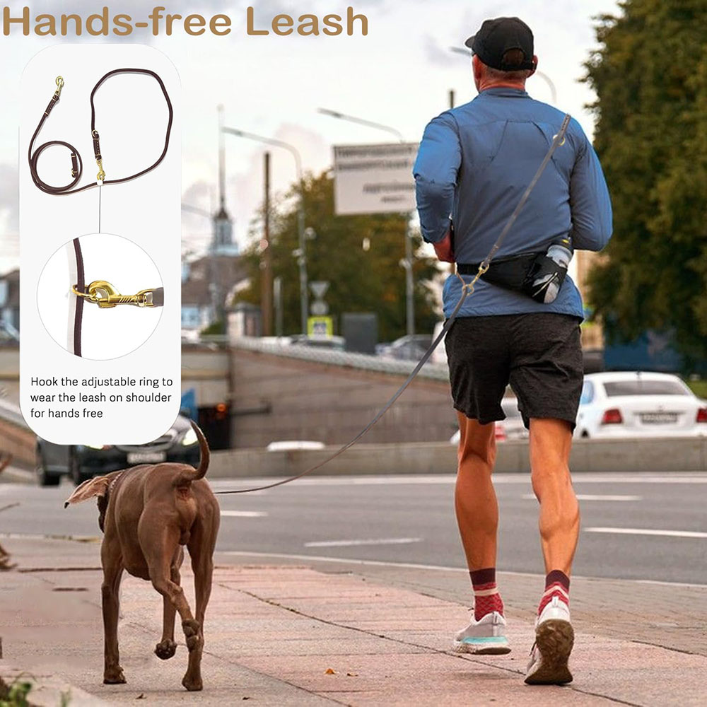 Multi Function Leather Dog Lea - Leather Strap Quick Release incelemesi ve fiyatı