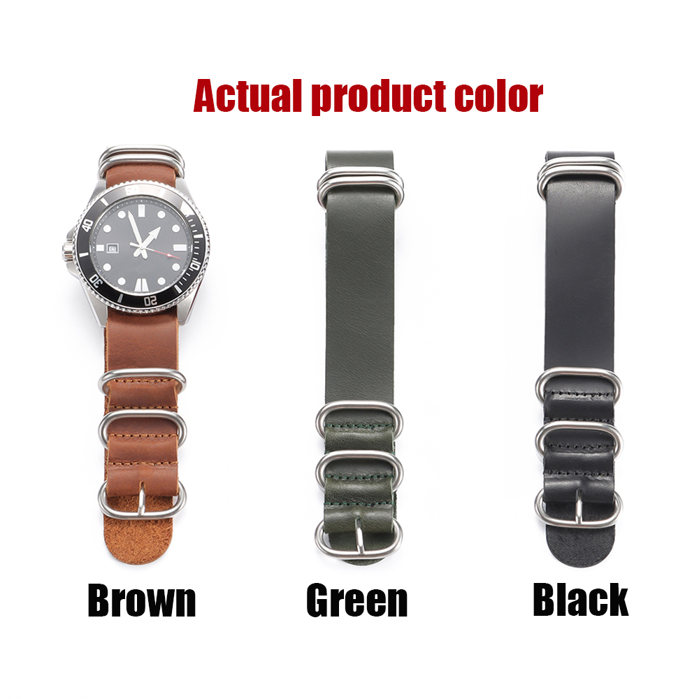 Vintage Genuine Leather Watch  - Nato Strap Nylon incelemesi ve fiyatı