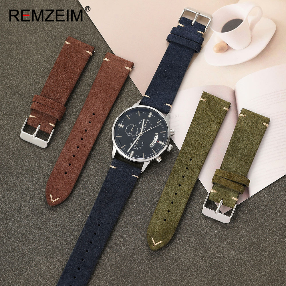 Unisex Suede Leather Watch Bel - Suede Strap Watch incelemesi ve fiyatı
