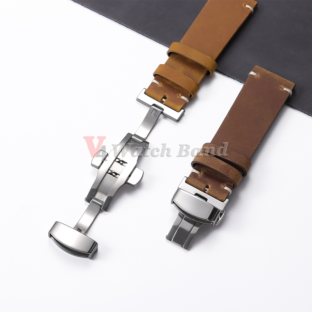 Polished Matte Double Button W - Butterfly Clasp Deployant incelemesi ve fiyatı