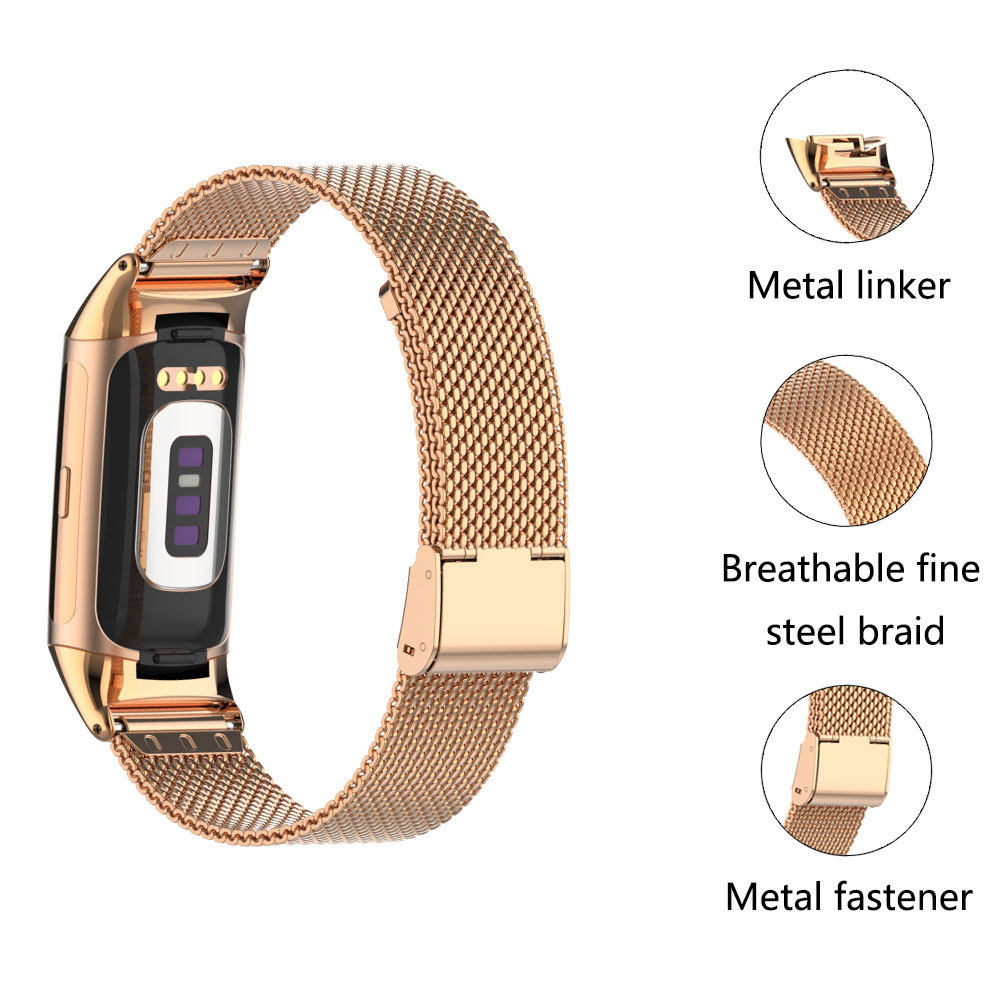 Suitable for Fitbit Charge 5/6 - Mesh Strap Metal incelemesi ve fiyatı