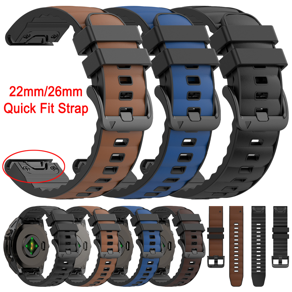Quick Fit 22mm 26mm Leather+Si - Leather Strap Quick Release incelemesi ve fiyatı