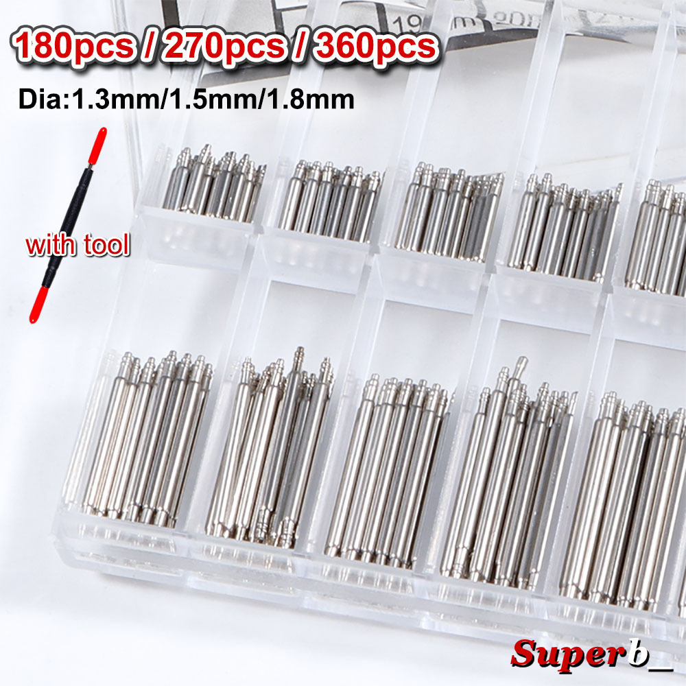 360pcs Dia 1.3mm/1.5mm/1.8mm S - Spring Bar Tool Set incelemesi ve fiyatı