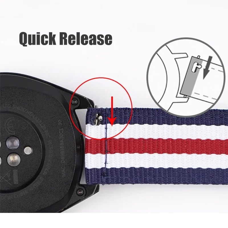 20mm 22mm Woven Nylon Strap fo - Nato Strap Nylon incelemesi ve fiyatı