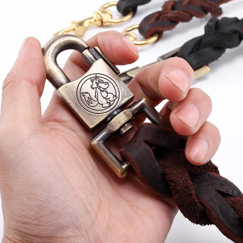 Genuine Leather Dog Leash - To - Leather Strap Quick Release incelemesi ve fiyatı