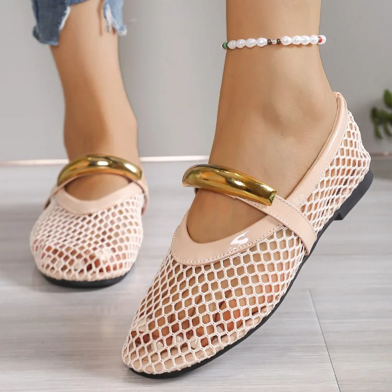 Women's Breathable Summer Roun - Mesh Strap Metal incelemesi ve fiyatı