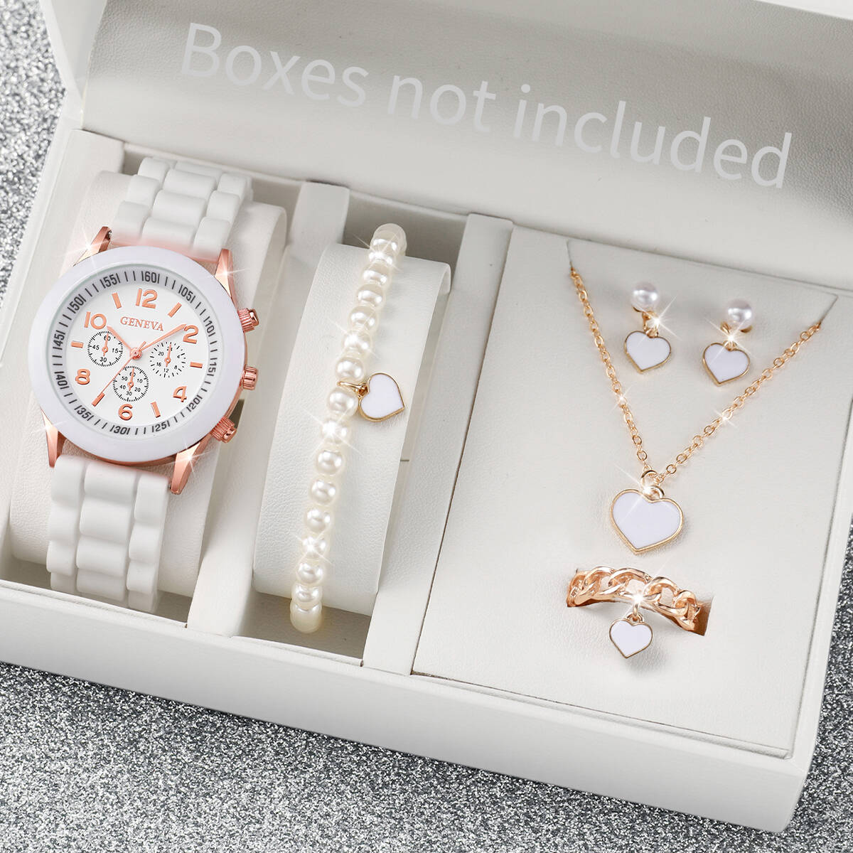 5/6PCS Fashion Women Watches J - Silicone Band Women incelemesi ve fiyatı