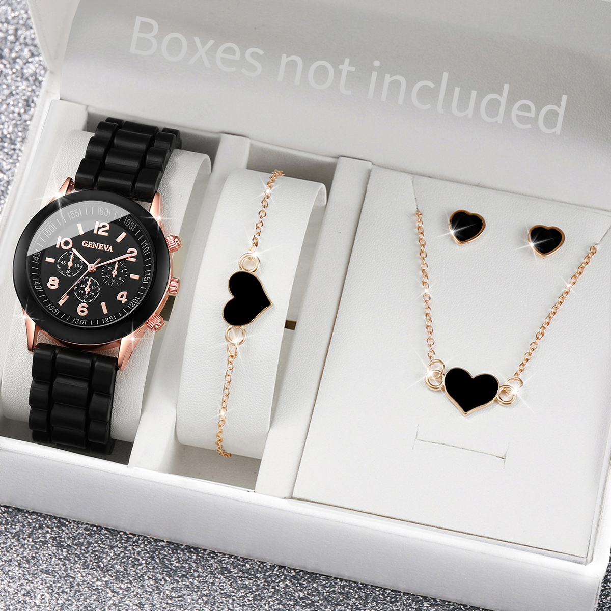 5/6PCS Fashion Women Watches J - Silicone Band Women incelemesi ve fiyatı