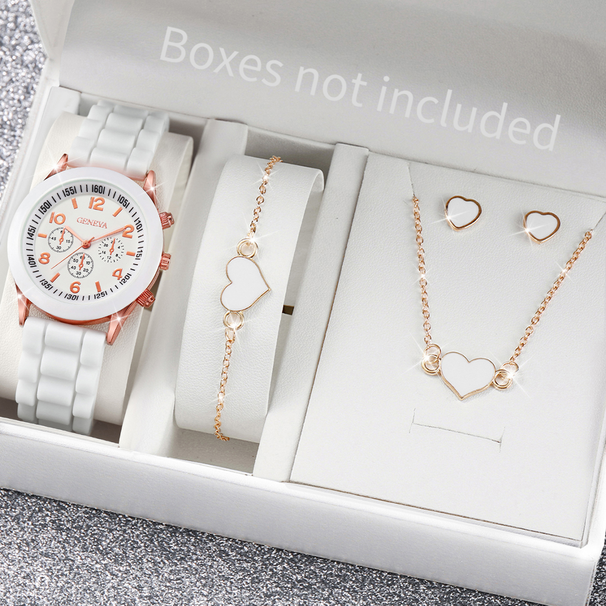 5/6PCS Fashion Women Watches J - Silicone Band Women incelemesi ve fiyatı