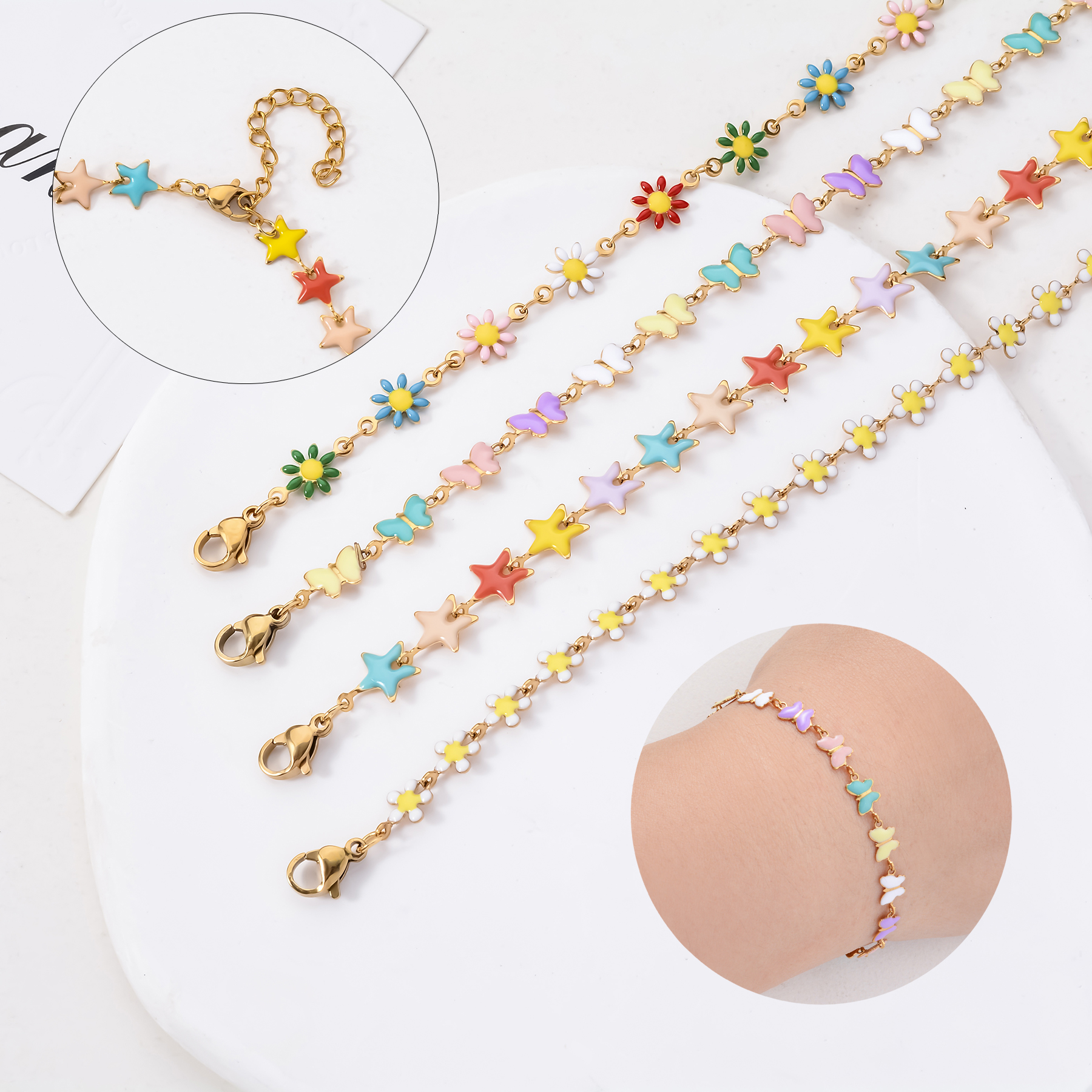 1Pcs Stainless Steel For Women - Butterfly Clasp Deployant incelemesi ve fiyatı