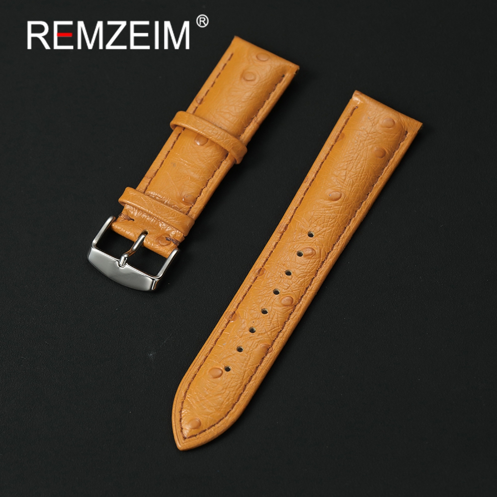 Ostrich Pattern Genuine Leathe - Leather Strap Quick Release incelemesi ve fiyatı