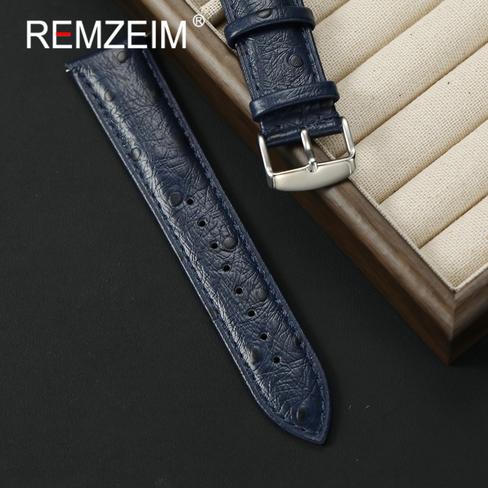 Ostrich Pattern Genuine Leathe - Leather Strap Quick Release incelemesi ve fiyatı