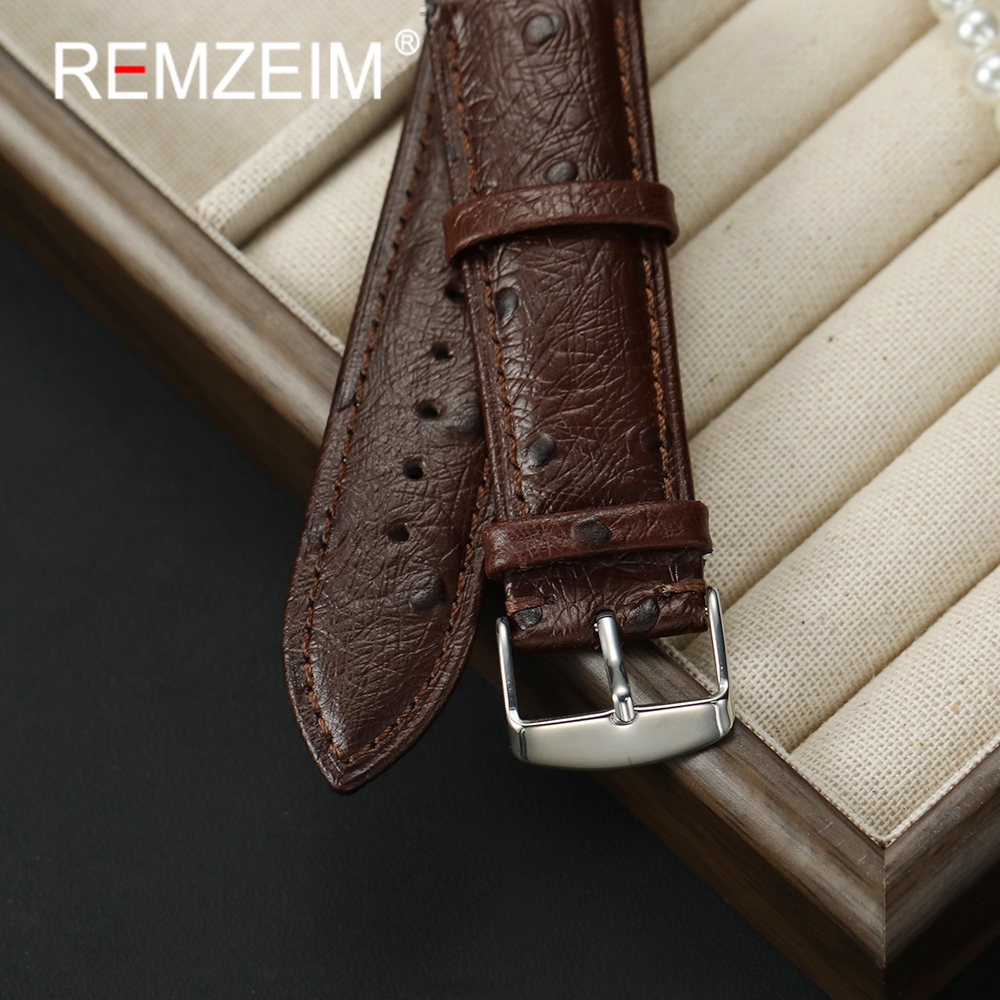 Ostrich Pattern Genuine Leathe - Leather Strap Quick Release incelemesi ve fiyatı
