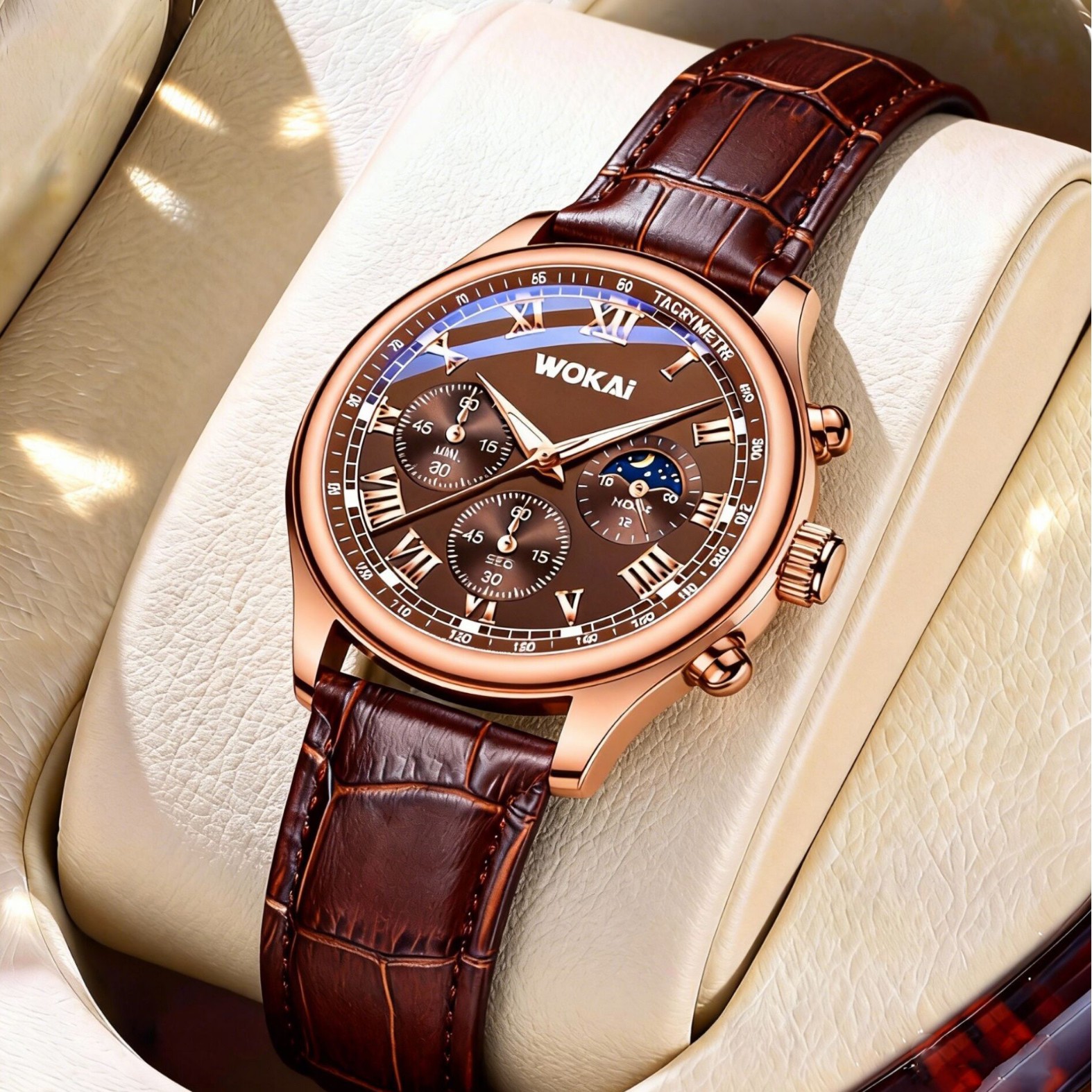 Luxury Men Business Watches Fa - Leather Watch Band Men incelemesi ve fiyatı