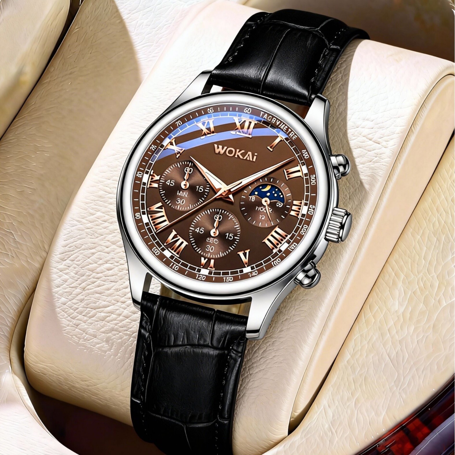 Luxury Men Business Watches Fa - Leather Watch Band Men incelemesi ve fiyatı