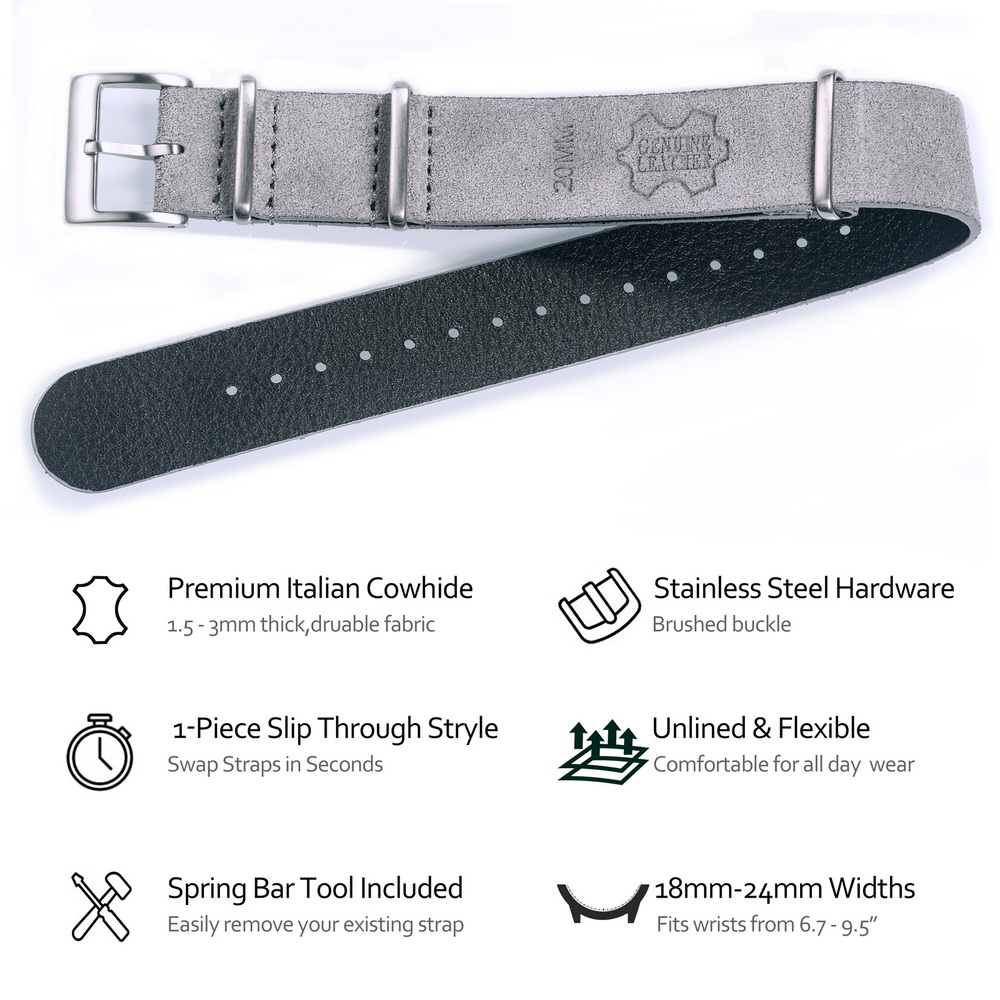 HEMSUT Genuine Leather Watch B - Suede Strap Watch incelemesi ve fiyatı