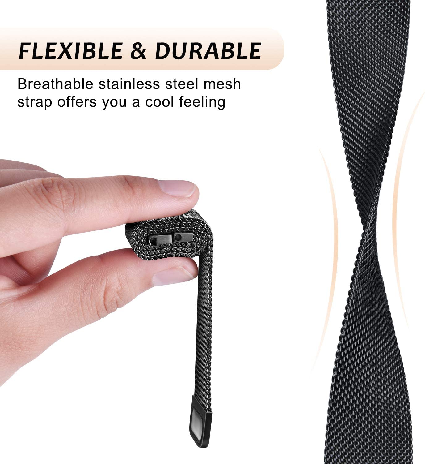 Milanese Loop strap for Fitbit - Milanese Loop Magnetic incelemesi ve fiyatı