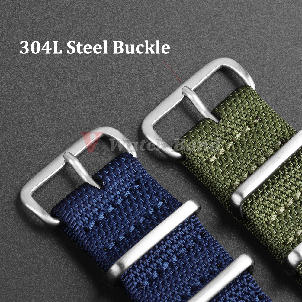 Dense Nylon Strap 20mm 22mm Wo - Perlon Strap Woven incelemesi ve fiyatı
